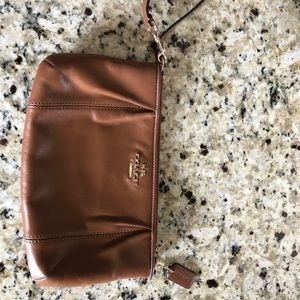 Brown authentic Coach clutch